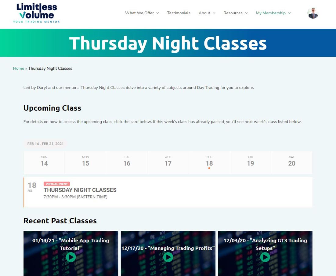 Live Trading Training Limitless Volume Llc